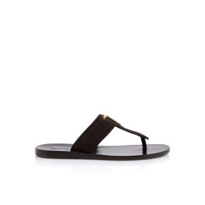 Alpargata Tom Ford Gamuza Brighton Hombre Marrones | 395-ZNWTRV