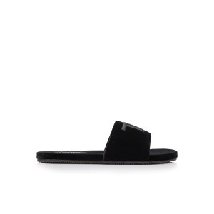 Alpargata Tom Ford Velvet Harrison Hombre Negras | 398-EQBYSW