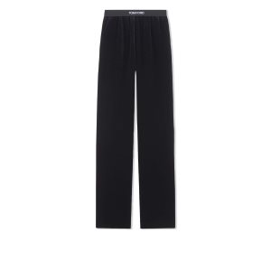 Bata De Baño Tom Ford Ligeros Velvet Mujer Negras | 859-RYUZXS
