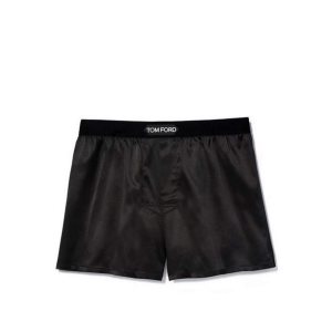 Bata De Baño Tom Ford Stretch Silk Satin Mujer Negras | 372-VMCODS
