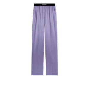 Bata De Baño Tom Ford Stretch Silk Satin Mujer Moradas | 492-ZKNQGO