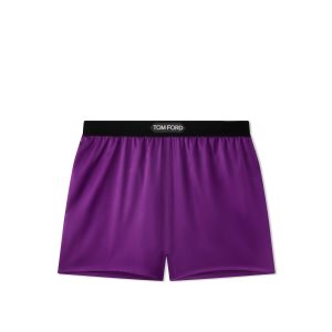Bata De Baño Tom Ford Stretch Silk Satin Mujer Amethyst | 568-DPZYLX