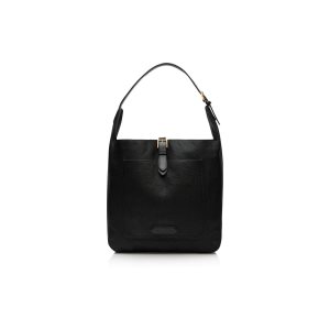 Bolso De Equipaje Tom Ford Buttery Large Grain Tote Bag With Belt Detail Hombre Negras | 826-IZRYSQ
