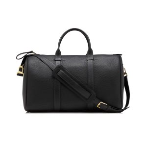 Bolso De Equipaje Tom Ford Grain Cuero Buckley Holdall Hombre Negras | 308-BSKEDU