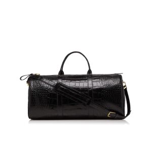 Bolso De Equipaje Tom Ford Large Alligator Buckley Duffle Hombre Negras | 890-KJMCEW