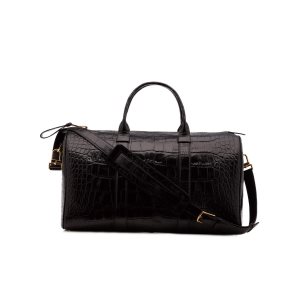 Bolso De Equipaje Tom Ford Medium Alligator Buckley Duffle Hombre Negras | 952-XRPFWS