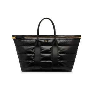 Bolso Tote Tom Ford Acolchado Nylon Puffy Buckley E/W Mujer Negras | 263-HDWCAO