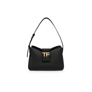 Bolso Tote Tom Ford Grain Cuero Tf Mini Hobo Mujer Negras | 906-TBXLZP