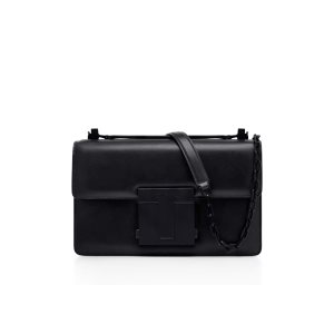 Bolsos Cruzados Tom Ford Cuero 001 Medium Chain Mujer Negras | 925-RHXZFV
