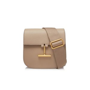 Bolsos Cruzados Tom Ford Grain Cuero Tara Mini Mujer Gris Marrones | 203-JGVCRQ