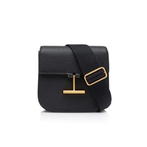 Bolsos Cruzados Tom Ford Grain Cuero Tara Mini Mujer Negras | 974-UTZGXV