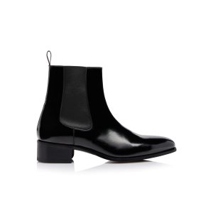 Botas Tom Ford Charol Alec Chelsea Hombre Negras | 697-IZHGYE