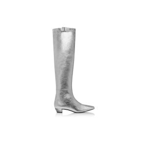 Botas Tom Ford Cuero Encima Rodilla Mujer Plateadas | 023-HGQSLP