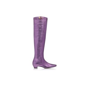 Botas Tom Ford Cuero Encima Rodilla Mujer Moradas | 872-WBAVRH