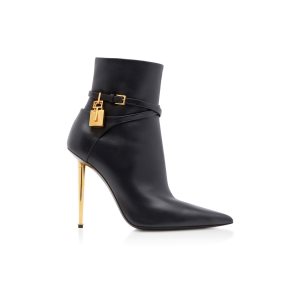 Botas Tom Ford Cuero Padlock Mujer Negras | 594-OKGTLV