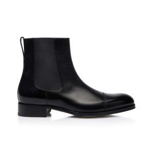 Botas Tom Ford Edgar Chelseas Hombre Negras | 103-KTIDCP