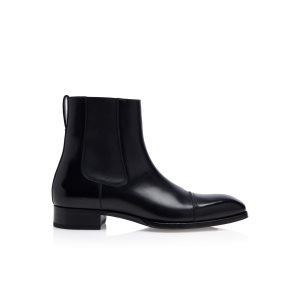 Botas Tom Ford Elkan Cuero Chelseas Hombre Negras | 123-UTCFQV