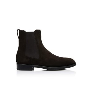 Botas Tom Ford Gamuza Robert Chelsea Hombre Chocolate | 584-AQYVCR