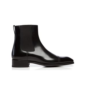 Botas Tom Ford Gianni Cuero Cap Puntera Chelsea Hombre Negras | 251-BNUYAV