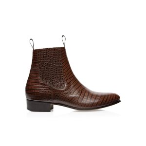 Botas Tom Ford Printed Alligator Kurt Chelsea Hombre Marrones | 290-YEQCOL