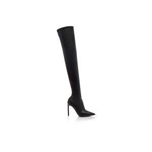 Botas Tom Ford Stretch Nappa Cuero T Screw Encima Rodilla Mujer Negras | 645-OYCGWD
