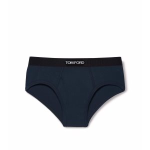 Bragas Tom Ford Algodon Boxer Hombre Azul Marino | 072-DPKALM