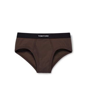 Bragas Tom Ford Algodon Boxer Hombre Beige | 502-NYAHRQ