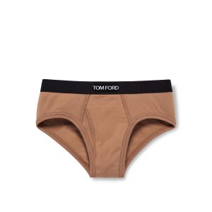 Bragas Tom Ford Algodon Boxer Hombre Beige | 920-JPYMSO