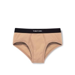 Bragas Tom Ford Algodon Boxer Hombre Beige | 943-UHWFKR
