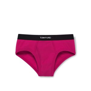 Bragas Tom Ford Algodon Boxer Hombre Fucsia | 269-HCYZFT