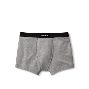 Bragas Tom Ford Algodon Boxer Hombre Gris | 536-WPGJCB