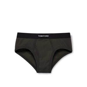 Bragas Tom Ford Algodon Boxer Hombre Verde | 812-AKOTWD