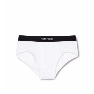 Bragas Tom Ford Algodon Modal Boxer Hombre Blancas | 034-WQJDUM