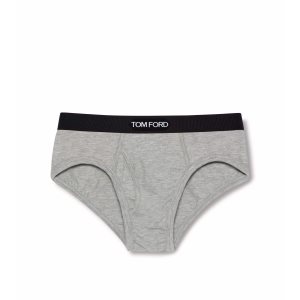 Bragas Tom Ford Algodon Modal Boxer Hombre Gris | 349-DHROVF