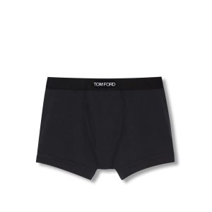 Bragas Tom Ford Algodon Modal Boxer Hombre Negras | 598-HUQFTM