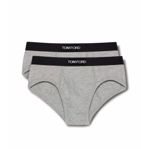 Bragas Tom Ford Algodon Modal Two Pack Boxer Hombre Gris | 019-JGXAIS
