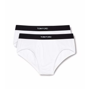 Bragas Tom Ford Algodon Modal Two Pack Boxer Hombre Blancas | 452-SPXUYA