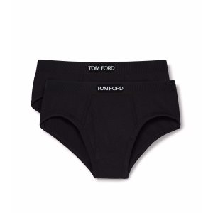 Bragas Tom Ford Algodon Modal Two Pack Boxer Hombre Negras | 695-YNZOAE