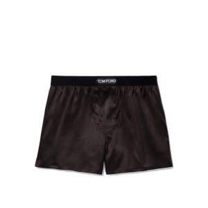 Bragas Tom Ford Silk Boxer Hombre Beige | 158-ADZLWN
