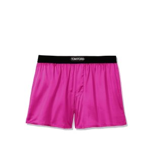 Bragas Tom Ford Silk Boxer Hombre Fucsia | 316-WQDICN