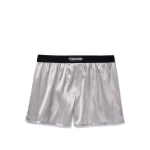 Bragas Tom Ford Silk Boxer Hombre Gris Claro | 092-EFADSU