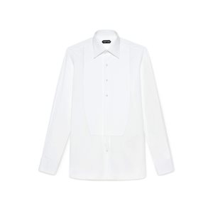 Camisas Tom Ford Poplin Classic Fit French Cuff Evening Hombre Blancas | 325-ABDZYG