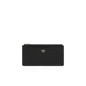 Carteras Pequeñas Tom Ford Cuero Multifunctional Wallet Mujer Negras | 372-AETSMX
