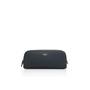 Carteras Pequeñas Tom Ford Grain Cuero Hombre Azules | 082-KYQCOU