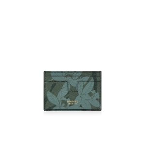 Carteras Pequeñas Tom Ford Orchid Camo Print Classic Cardholder Hombre Moradas Camuflaje | 702-XBQCJT