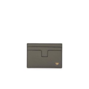 Carteras Pequeñas Tom Ford Small Grain Cuero Money Clip Cardholder Hombre Gris | 617-EDTACI