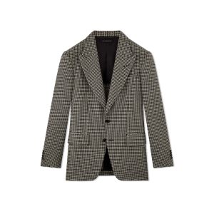 Chaquetas Tom Ford Cashmere And Mohair Shelton Hombre Negras Blancas | 701-VYZWQL