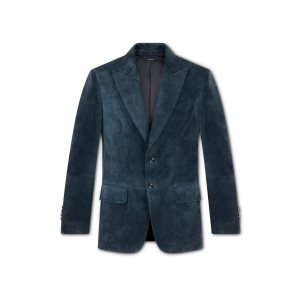 Chaquetas Tom Ford Cashmere Gamuza Sartorial Hombre Petrol | 167-QXHOST