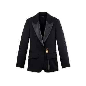 Chaquetas Tom Ford Gran De Poudre Padlock Mujer Negras | 723-XYRJLK