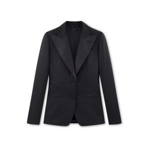Chaquetas Tom Ford Gran De Poudre Tuxedo Mujer Negras | 584-HFDKRY